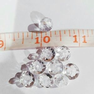 100 Bridal/Wedding dress button shanks clear